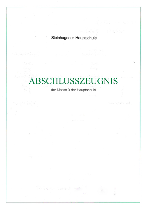 Hauptschulabschluss